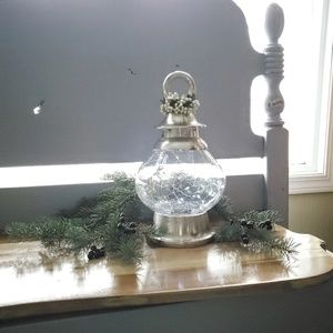 Lantern | Solid Glass and Metal with Lights